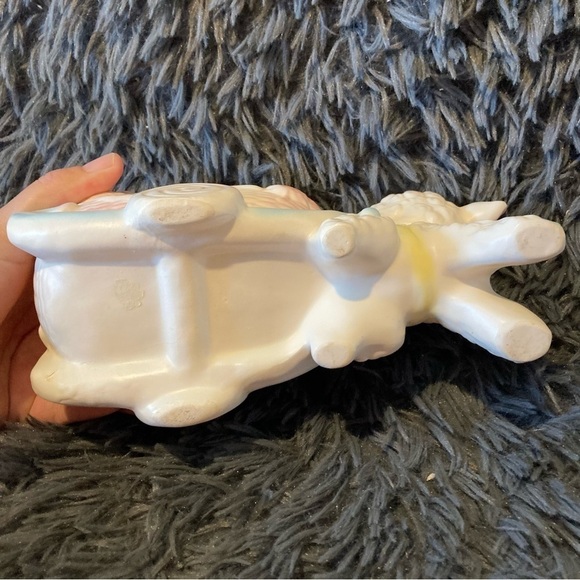 Vintage Baby Lamb with Carriage/Baby Buggy Planter - Picture 8 of 10